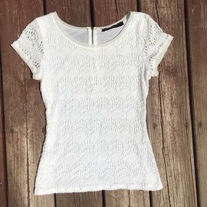 White Detailed “The Limited” Shirt